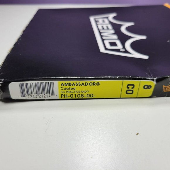 Remo 8" Coated Ambassador for Practice Pad Drum Head White - Picture 7 of 7